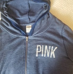PINK by Victoria's Secret Blue Zip-Up Sweatshirt